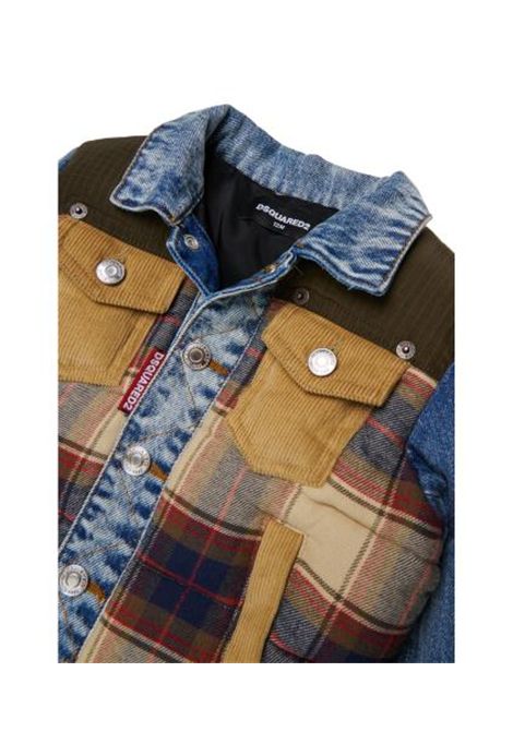 Giubbino con patch DSQUARED2 JUNIOR | DQ3490 D0AIADQ717